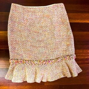 Dana Buchman tweed peplum skirt